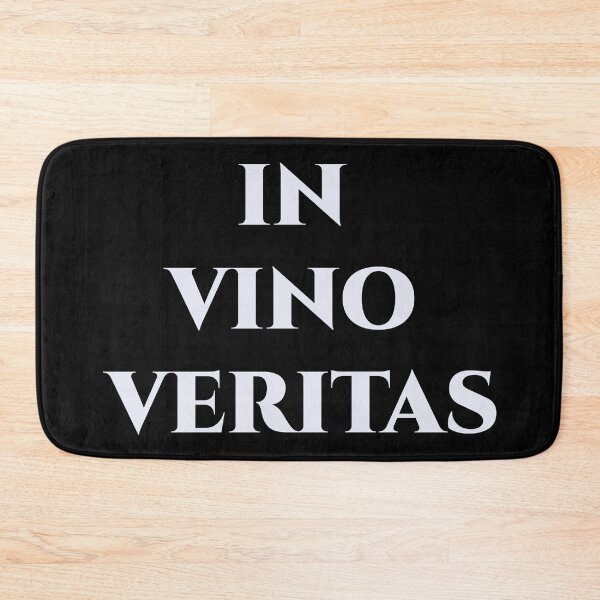 Item preview, In Vino Veritas – Playful Latin Phrase in Classic Form designed and sold by BrushRushX.