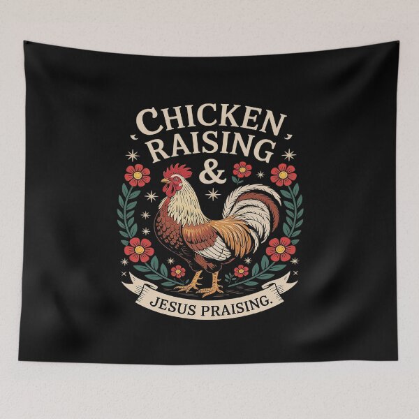 Item preview, Chicken Raising & Jesus Praising  9  designed and sold by MarkLeedsArt.