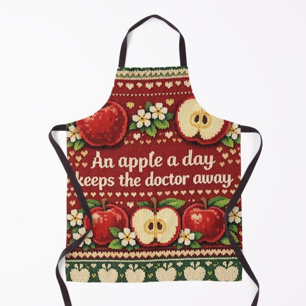 Item preview, An apple a day – Red knitting pattern design designed and sold by Mauswohn.