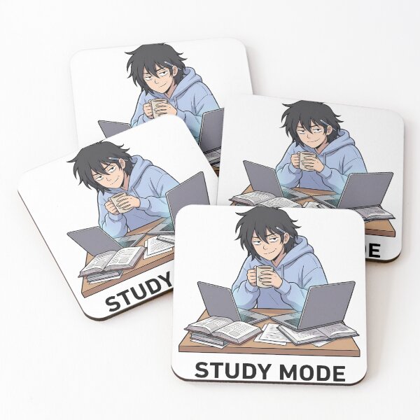 Item preview, Study Mode On Anime Boy - Late Night Exam Grind Aesthetic Art designed and sold by MugenAnime.
