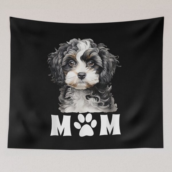 Item preview, Dog Mom Mum Cute Cavapoo Maltipoo Cavachon Puppy Face Design Men Women for Mom Dad Kids designed and sold by SALI MANI.