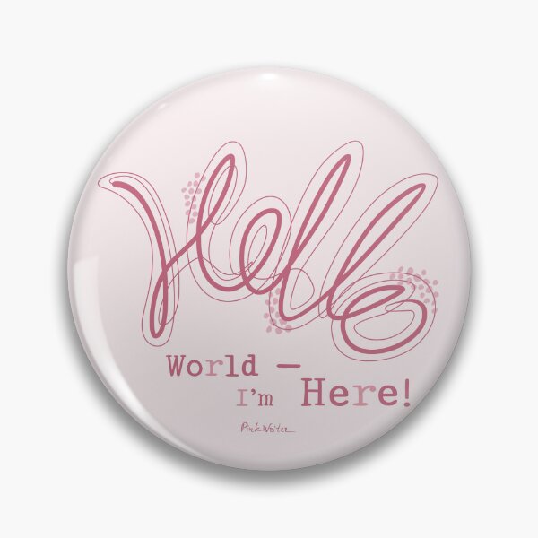 Item preview, Funny One-Line Hello with Speckled Trail designed and sold by Pink Writer.