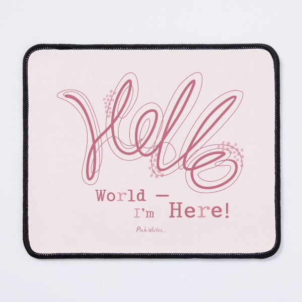Item preview, Funny One-Line Hello with Speckled Trail designed and sold by Pink Writer.