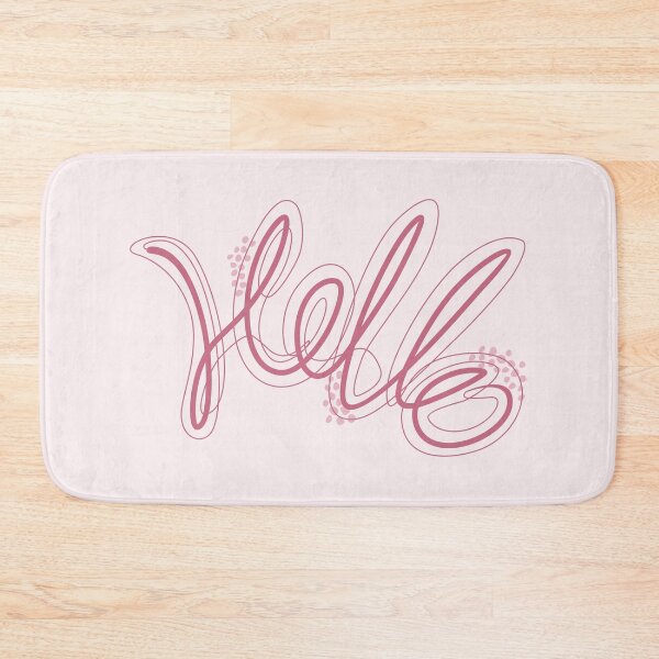 Item preview, Funny One-Line Hello with Speckled Trail designed and sold by Pink Writer.