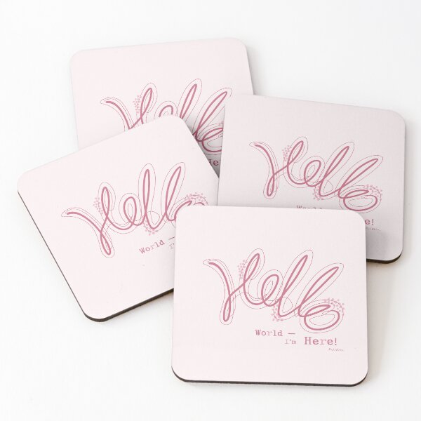Item preview, Funny One-Line Hello with Speckled Trail designed and sold by Pink Writer.