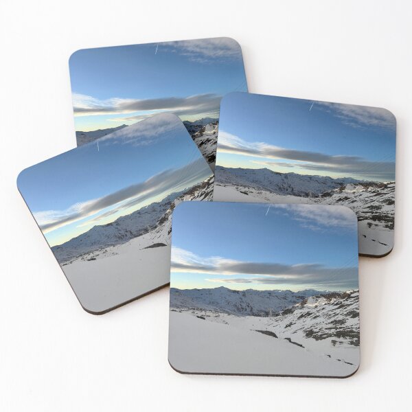 Item preview, Winter Silence in Val Thorens – Alpine Mountain Landscape designed and sold by MysticAurora.