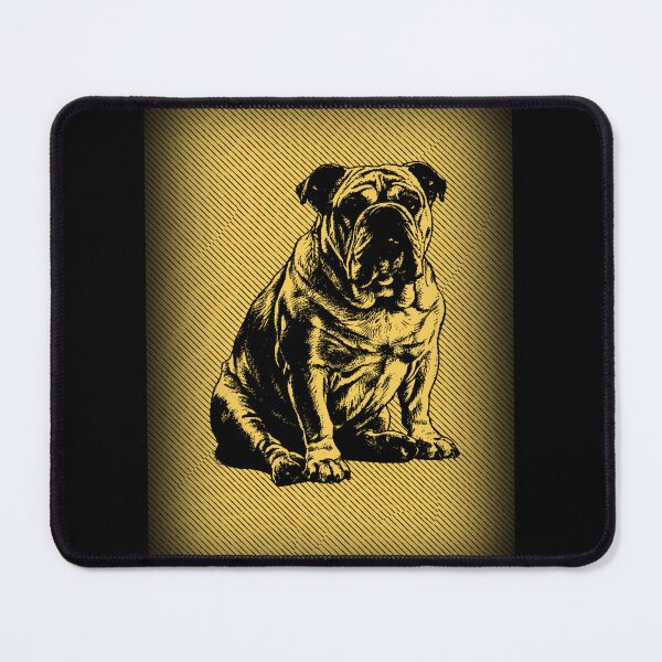 Item preview, English Bulldog Golden Vintage Portrait designed and sold by RPrintPulse.