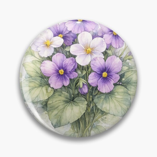 Artikelvorschau, Monatsblume: Februar – Veilchen (Violet) entworfen und verkauft von LongIslandDesgn.