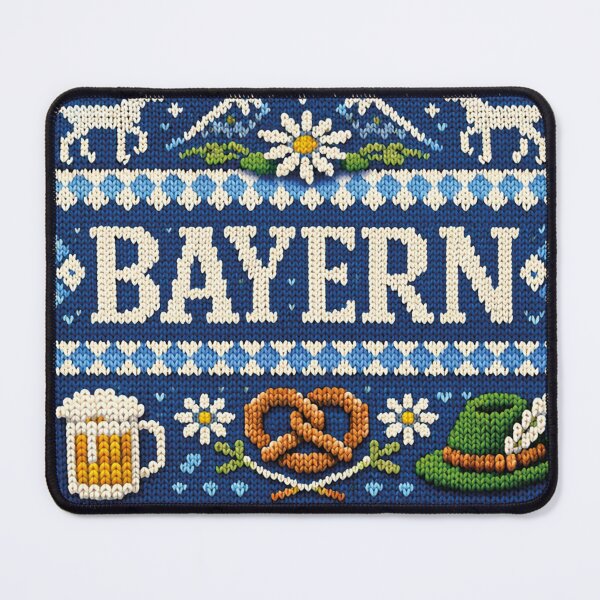 Item preview, Bavaria Love – Traditional knitting pattern design in Alpine style designed and sold by Mauswohn.