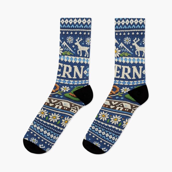 Item preview, Bavaria Love – Traditional knitting pattern design in Alpine style designed and sold by Mauswohn.