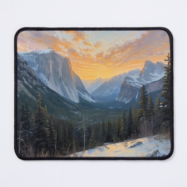 Item preview, Mountains, forests, snow, sunset designed and sold by Bobigreg.