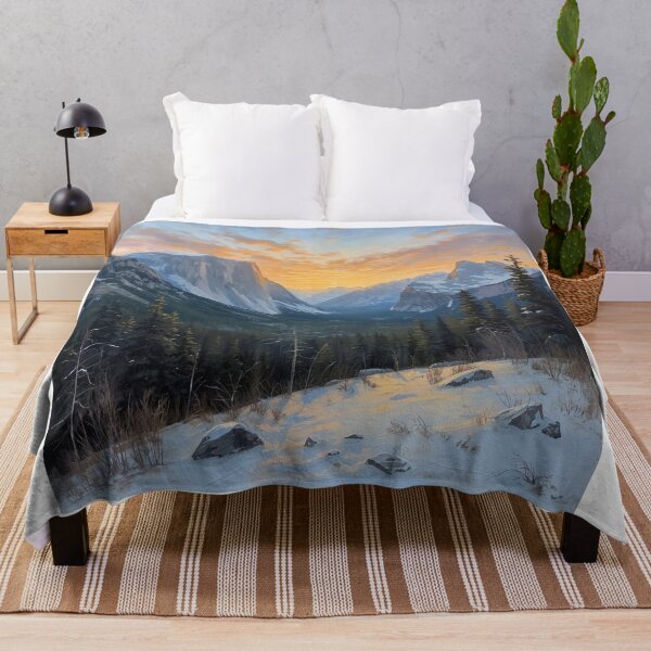 Item preview, Mountains, forests, snow, sunset designed and sold by Bobigreg.