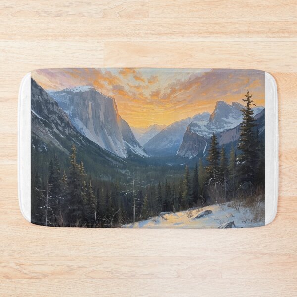 Item preview, Mountains, forests, snow, sunset designed and sold by Bobigreg.
