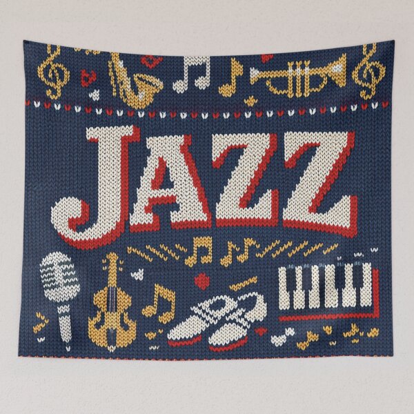 Item preview, Jazz Music – Classic Knitting Pattern Design for Music Fans designed and sold by Mauswohn.