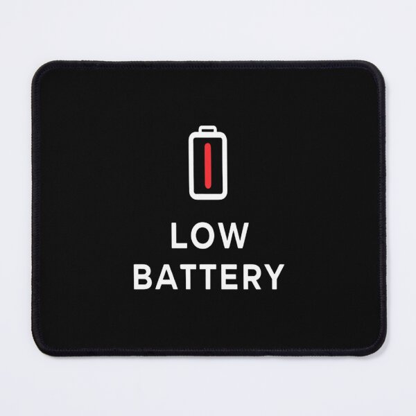 Item preview, LOW BATTERY – Funny Tech Mood Sticker & Shirt designed and sold by System States.