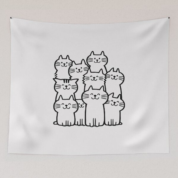 Item preview, cat doodle art  designed and sold by ArtSE46.