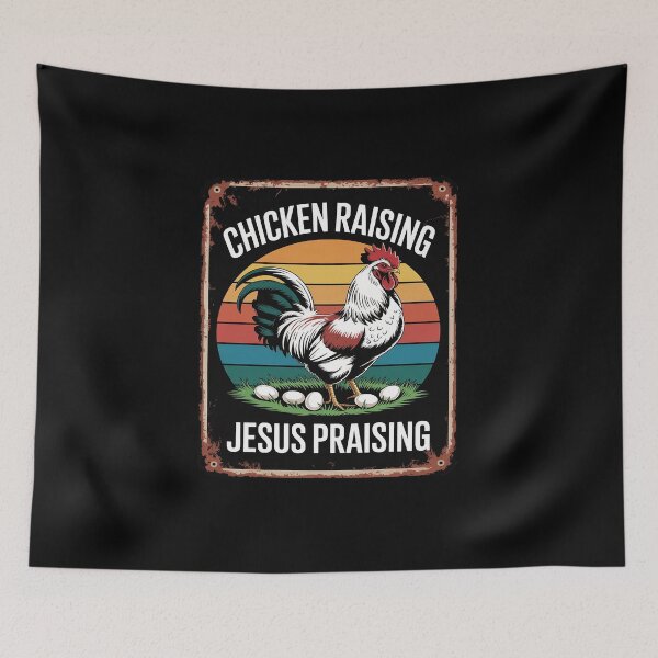 Item preview, Chicken Raising & Jesus Praising designed and sold by DigitaldeligArt.