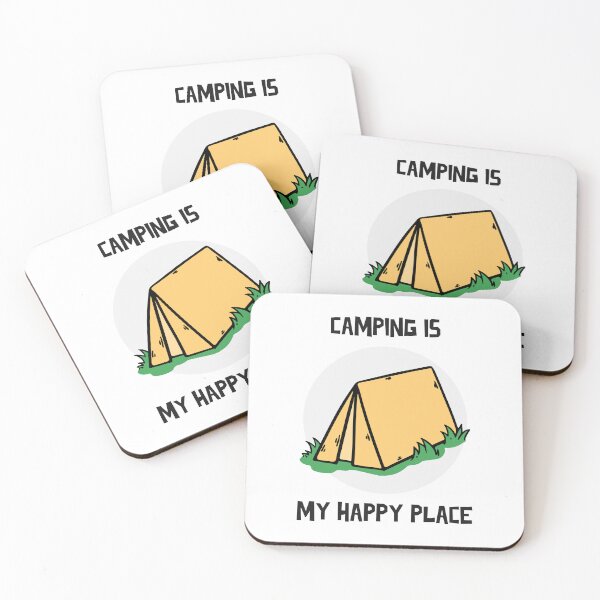 Item preview, Camping is my happy place designed and sold by SchlenzVentures.