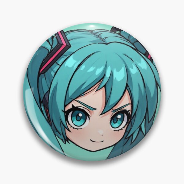 Item preview, Hatsune Miku Chibi Face - Cute Vocaloid Aesthetic Fanart designed and sold by Jimakmo.