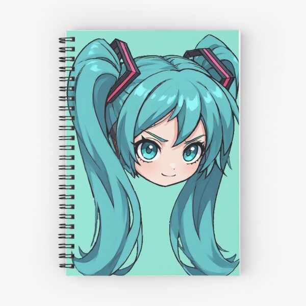 Item preview, Hatsune Miku Chibi Face - Cute Vocaloid Aesthetic Fanart designed and sold by Jimakmo.