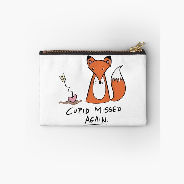 Item preview, Cupid Missed Again - Anti-Valentine’s Fox designed and sold by DesignFreakArt.