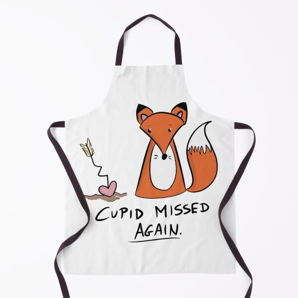Item preview, Cupid Missed Again - Anti-Valentine’s Fox designed and sold by DesignFreakArt.