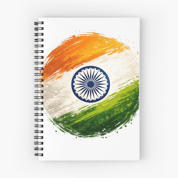 Item preview, Indian Flag Brush Circle Sticker | Patriotic Tricolor Art designed and sold by RelateAndTee.