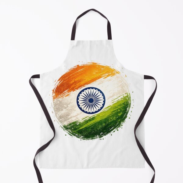 Item preview, Indian Flag Brush Circle Sticker | Patriotic Tricolor Art designed and sold by RelateAndTee.