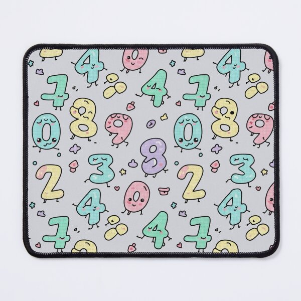 Item preview, Educational Kawaii Numbers Colorful Fun Pattern designed and sold by Tidarat-27.
