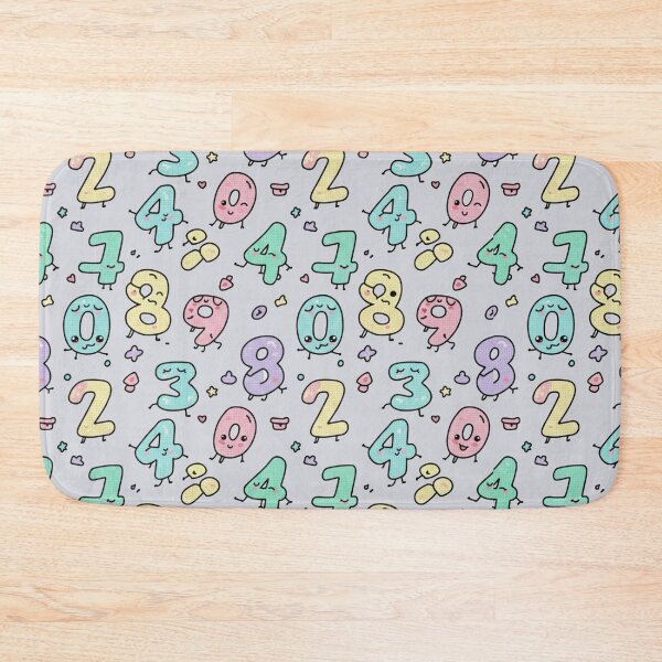 Item preview, Educational Kawaii Numbers Colorful Fun Pattern designed and sold by Tidarat-27.