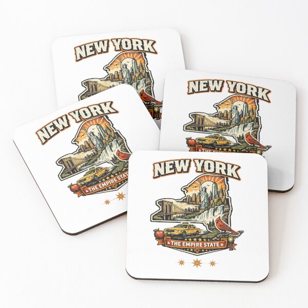 Item preview, Vintage New York State Logo – Retro Empire State Emblem Design for Apparel & Gifts designed and sold by Thehatinthecat.