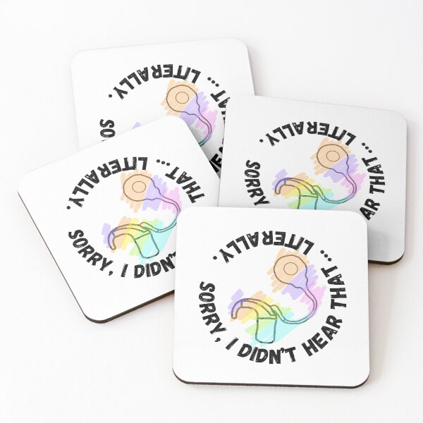 Item preview, Deaf - Sorry, I didn't hear that...literally. (Rainbow) designed and sold by SignSpark Art.