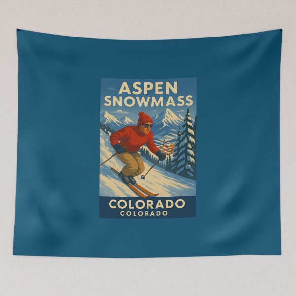 Item preview, Aspen Snowmass Colorado Ski Poster designed and sold by Halifaxartguy.