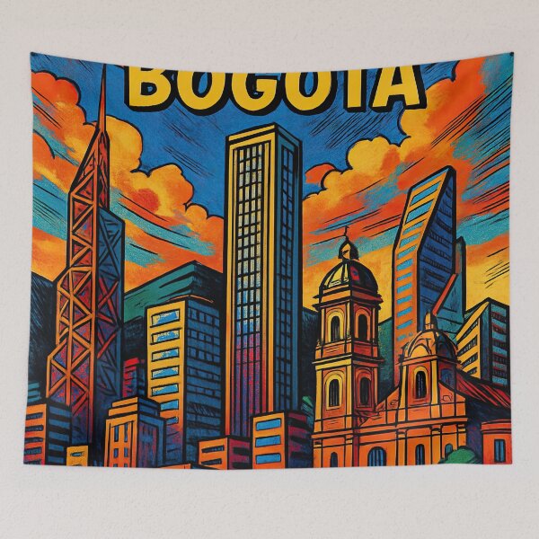 Item preview, bogotá, city | Comics style - Cartoon designed and sold by ComicsFactory.