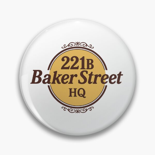Item preview, Sherlock Holmes 221B Baker Street Vintage Sign designed and sold by CostaneraTienda.