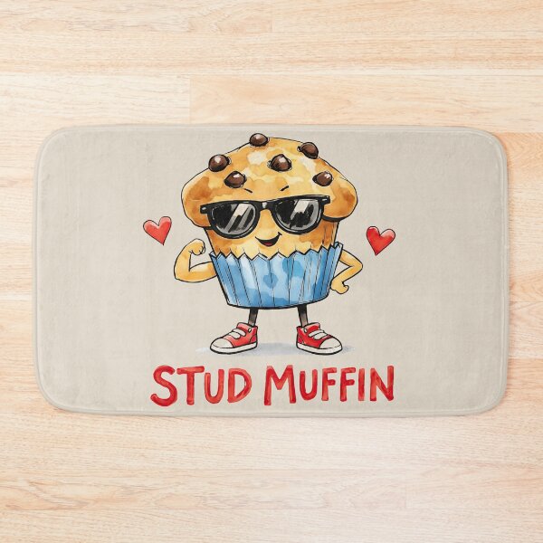 Item preview, Stud Muffin Valentine Illustration – Cute Chocolate Chip Muffin Kids Love Art designed and sold by cogiaovuong.