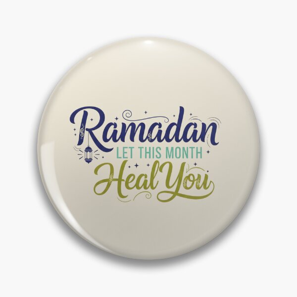 Item preview, Ramadan Let This Month Heal You – Spiritual Islamic Quote Typography designed and sold by Alnazie.