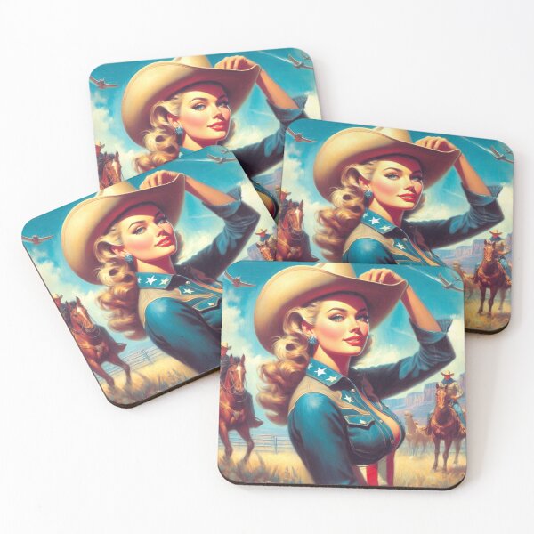 Item preview, Cute Vintage Rodeo Girl designed and sold by PulpVintage.
