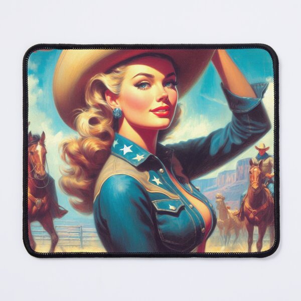 Item preview, Cute Vintage Rodeo Girl designed and sold by PulpVintage.