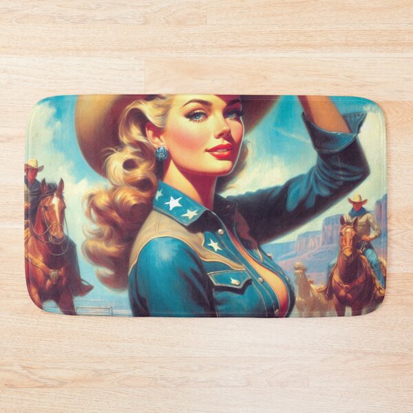 Item preview, Cute Vintage Rodeo Girl designed and sold by PulpVintage.