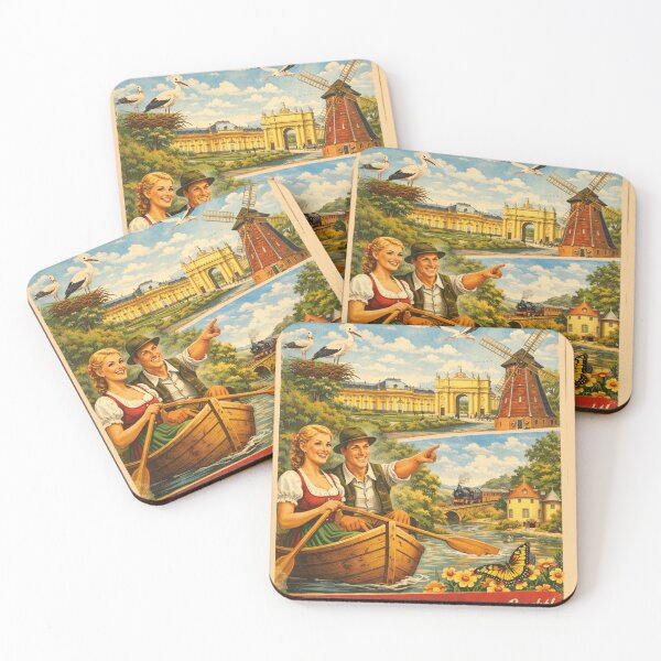 Item preview, Holidays in Brandenburg – Nostalgic Vintage Travel Poster designed and sold by Mauswohn.