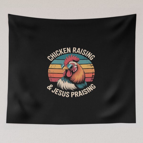 Item preview, Womens Chicken Raising & Jesus Praising Men Women  designed and sold by DigitaldeligArt.