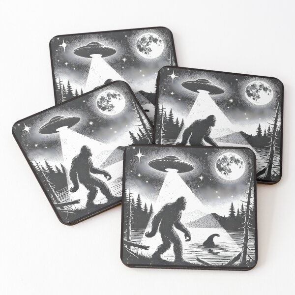 Item preview, Big Foot UFO, Big Foot, Alien, Sasquatch, Space, Adventure designed and sold by DesignDenDo ⭐⭐⭐⭐⭐.