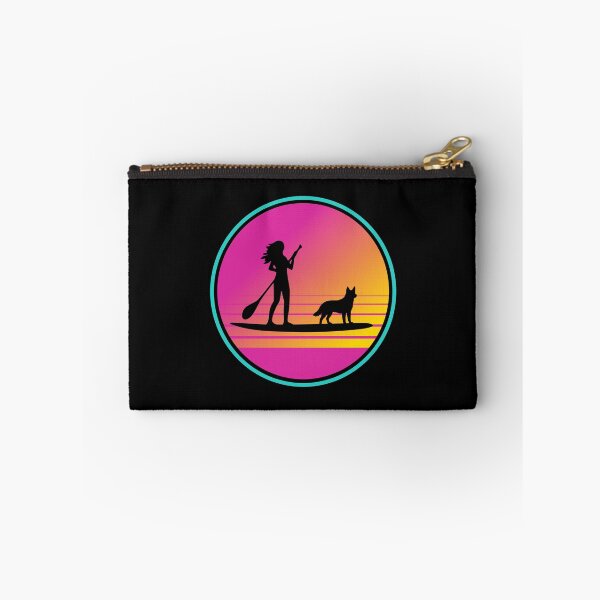 Item preview, Retro Summer 80s Blue Heeler SUP Paddleboarding Gift  designed and sold by Guarddogdrive.