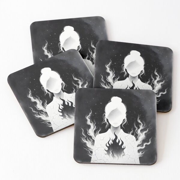 Item preview, Black and White Fire, Ai Generated Art  designed and sold by ACC .