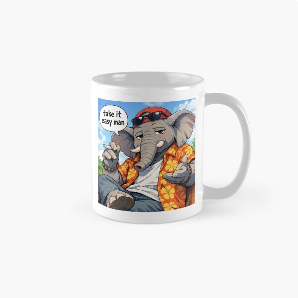 Item preview, #TAKE IT EASY MAN elephant designed and sold by TIPOTENIOS.