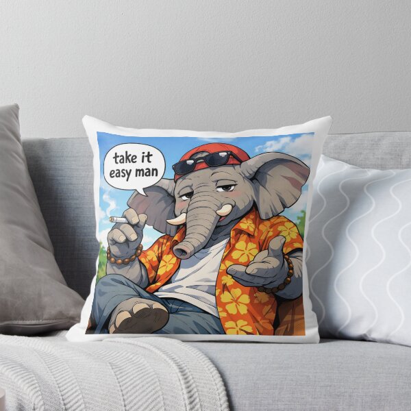 Item preview, #TAKE IT EASY MAN elephant designed and sold by TIPOTENIOS.