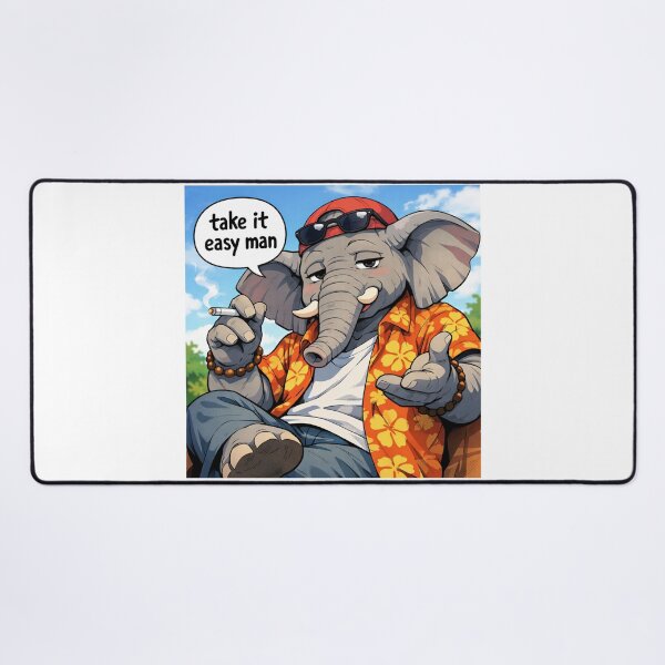 Item preview, #TAKE IT EASY MAN elephant designed and sold by TIPOTENIOS.