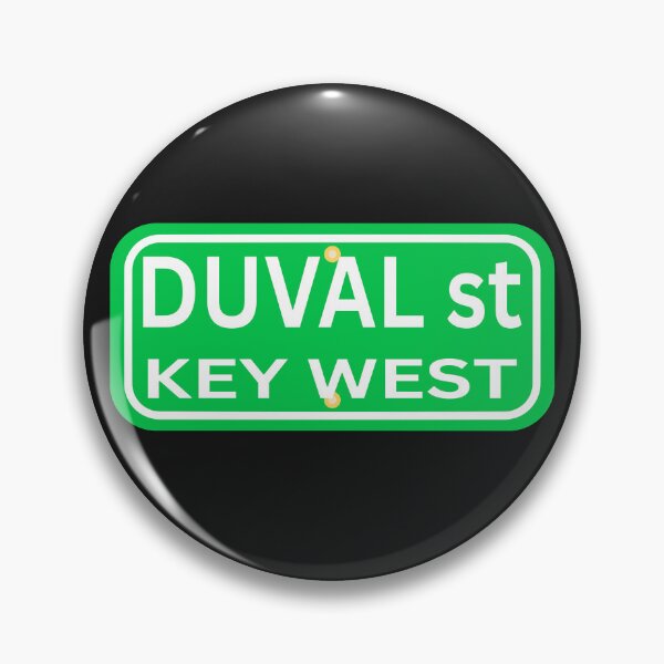 Item preview, Key West Duval Street Sign Family vacation souvenir Florida designed and sold by erozzz.