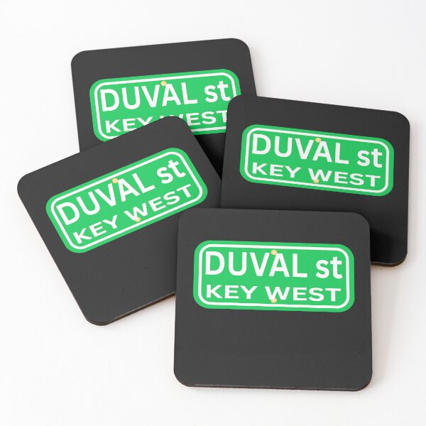 Item preview, Key West Duval Street Sign Family vacation souvenir Florida designed and sold by erozzz.